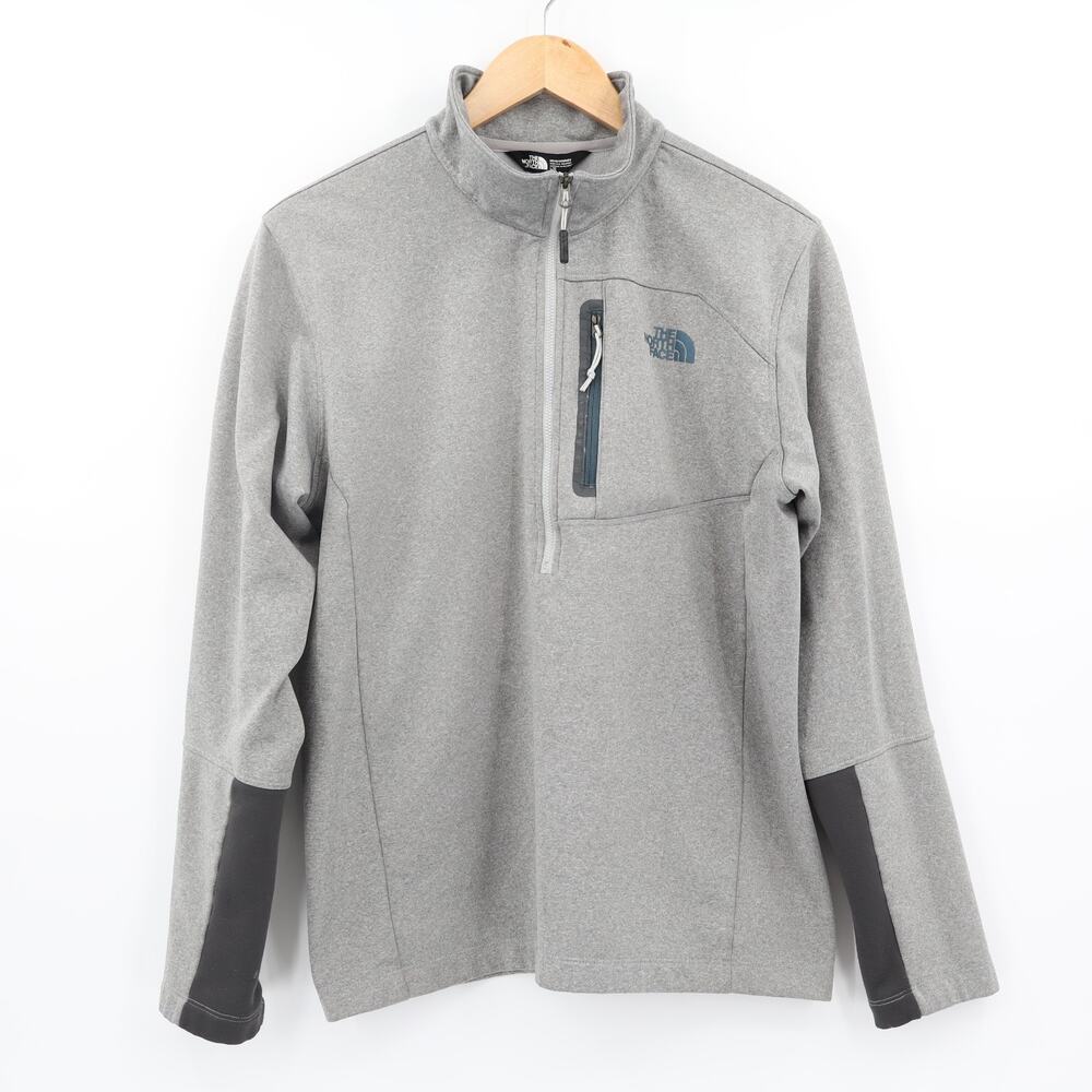 The North Face Men's Canyonlands 1/2 Zip Grey Pullover Sz L